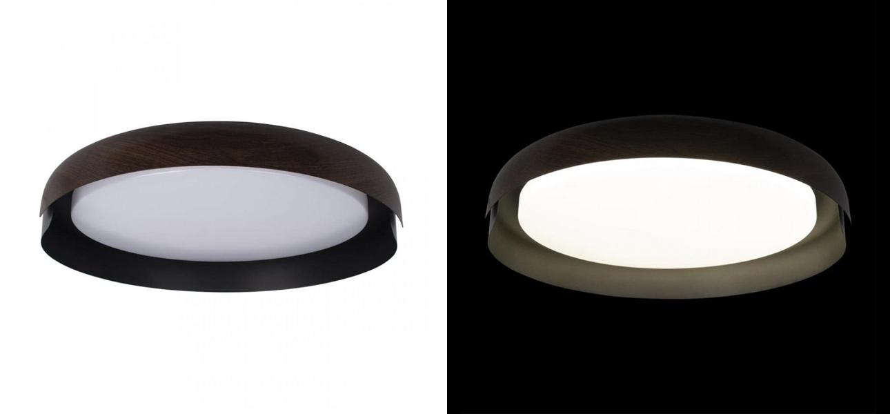 Светильник потолочный круглый Assol cup Black Wood диаметр 46 - фото №2