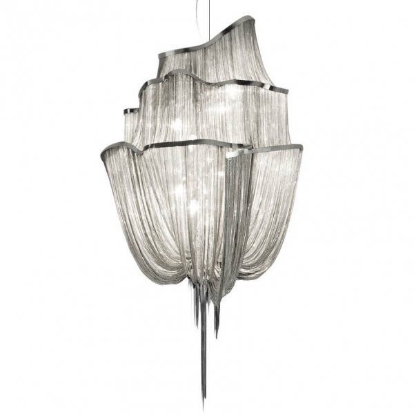 Люстра Terzani Atlantis Chandelier NICKEL Хром в Перми | Loft Concept 