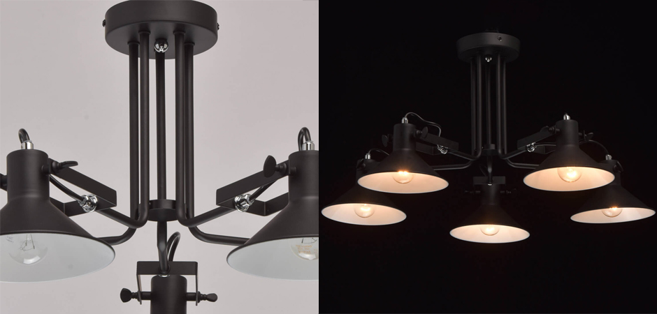 Потолочный светильник Rotating Light Black Потолочный светильник Rotating Light Black - Loft-Concept в Перми
