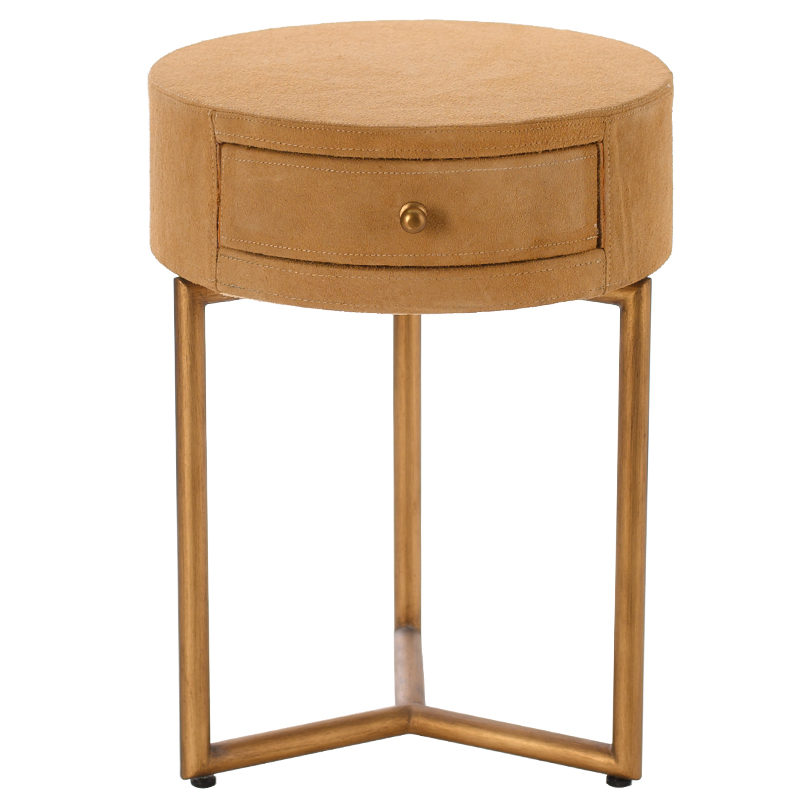 Приставной стол Suede Side Table Медь в Перми | Loft Concept 