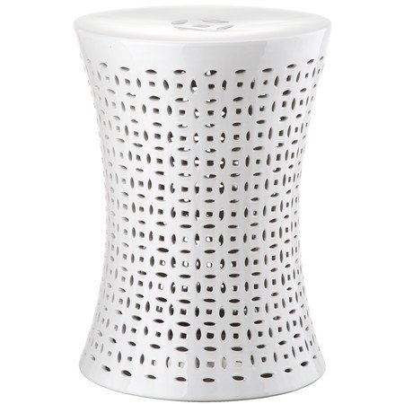 Керамический табурет Camilla Garden Stool White Белый в Перми | Loft Concept 