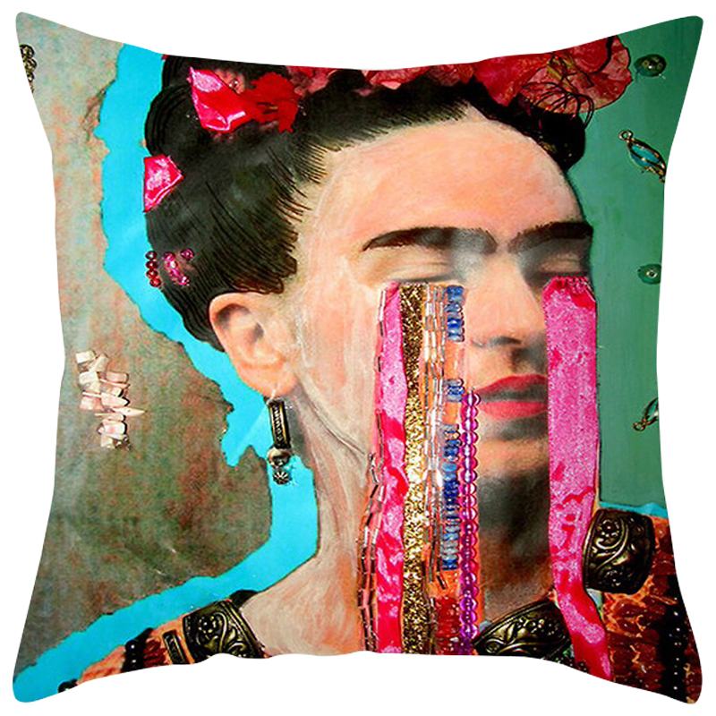 Декоративная подушка Frida Kahlo 15 Мульти в Перми | Loft Concept 