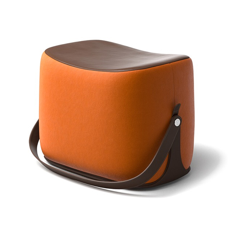 Пуф Langtry Pouf Orange Коричневый Оранжевый в Перми | Loft Concept 