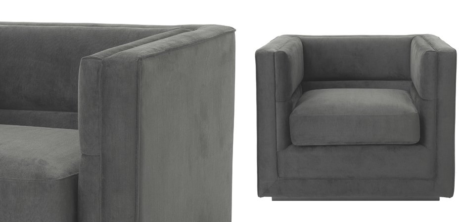 Кресло Eichholtz Сhair Adonia Anthracite Кресло Eichholtz Сhair Adonia Anthracite - Loft-Concept в Перми