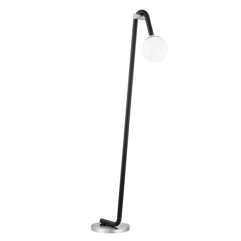 Торшер Paulson floppy floor lamp chrome Черный Хром в Перми | Loft Concept 