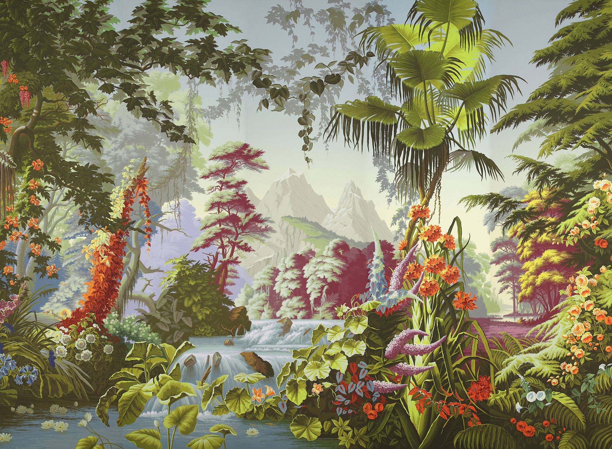 Обои ручная роспись L'Eden Paradiso on scenic paper Обои ручная роспись L'Eden Paradiso on scenic paper - постер Loft-Concept в Перми