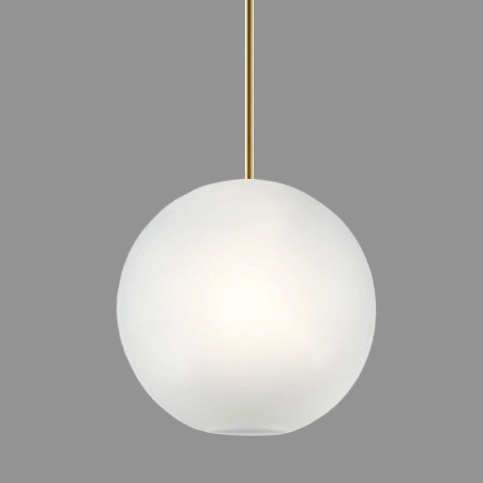 Подвесной светильник GIOPATO & COOMBES BOLLE BLS LAMP white glass 1 Золотой Белый в Перми | Loft Concept 