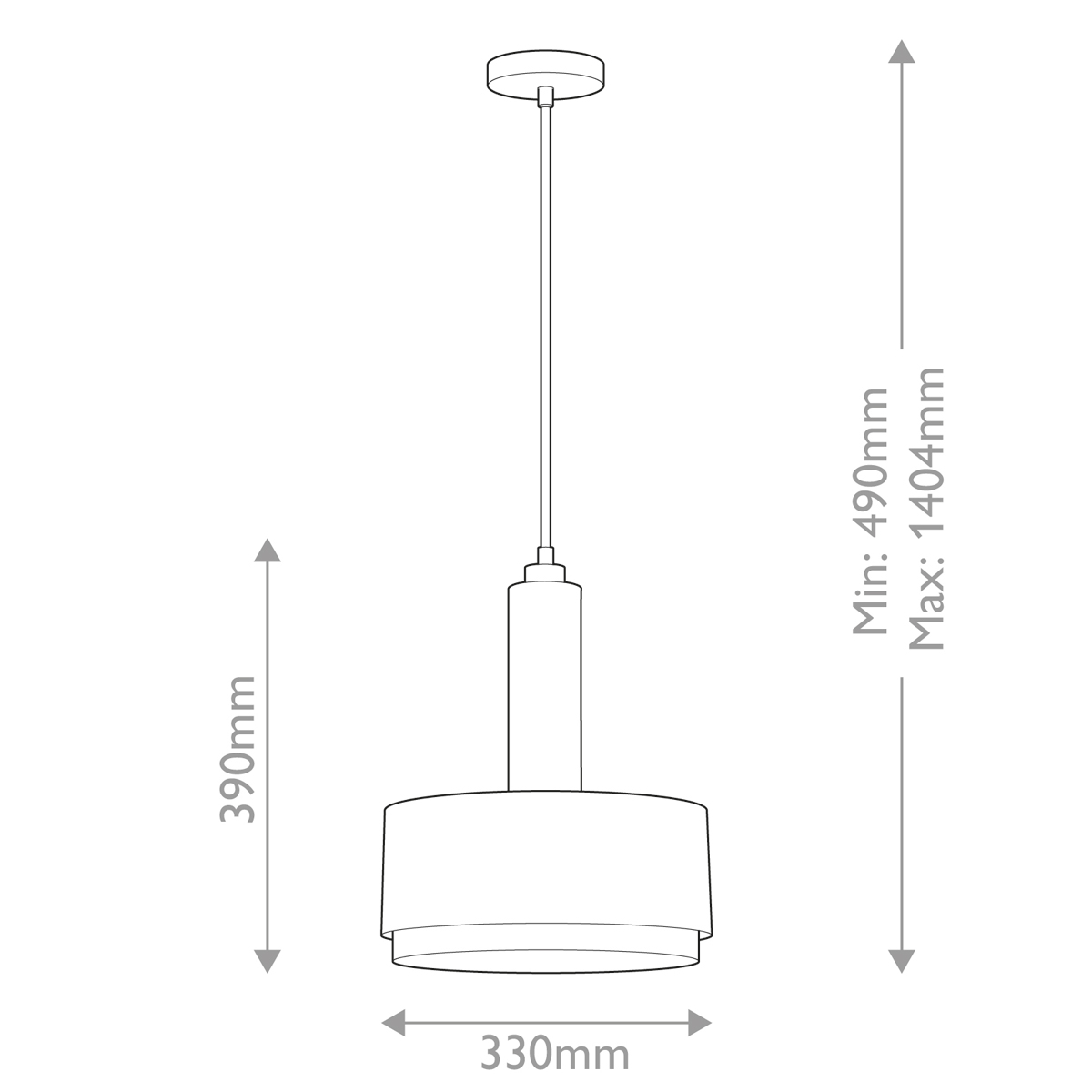 Подвесной светильник цилиндрический с белым плафоном Hinkley в Перми