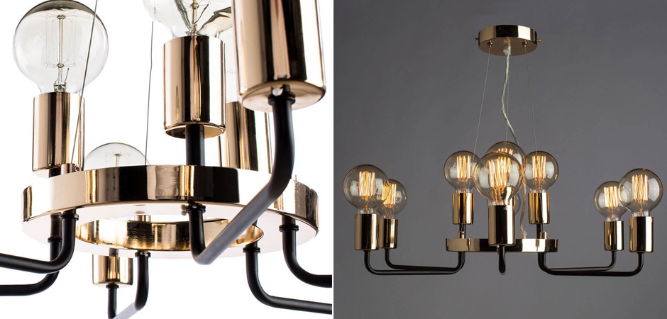 Люстра Loft Industrial Glossy Gold Люстра Loft Industrial Glossy Gold - Loft-Concept в Перми