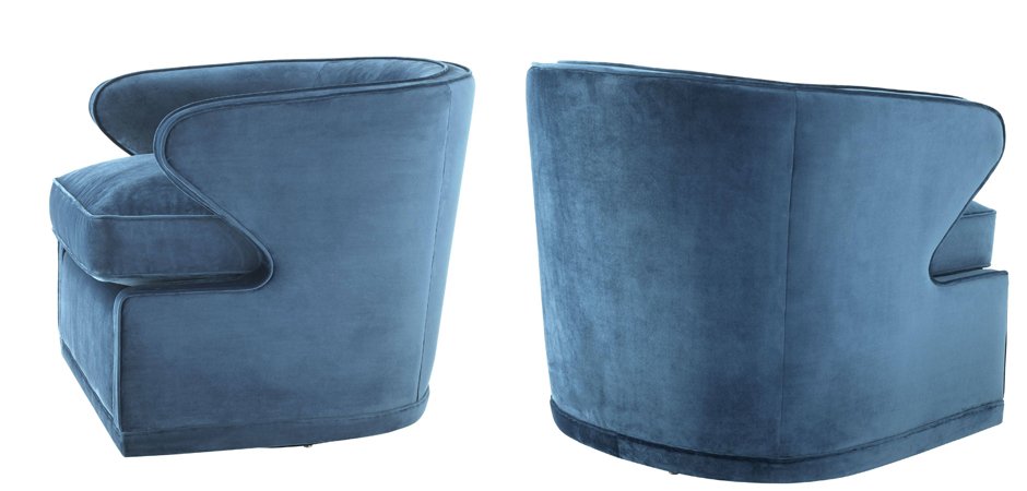 Кресло Eichholtz Chair Dorset Blue Кресло Eichholtz Chair Dorset Blue - Loft-Concept в Перми