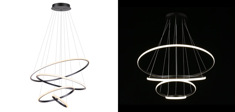 Люстра Ring Horizontal Trio black 80+60+40+20 Люстра Ring Horizontal Trio black 80+60+40+20 - Loft-Concept в Перми