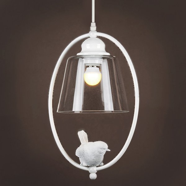 Подвесной светильник Provence Bird Oval Pendant Белый в Перми | Loft Concept 