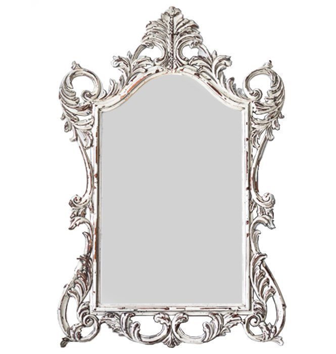 Зеркало Baroque ornament mirror Белый винтажная патина   в Перми | Loft Concept 