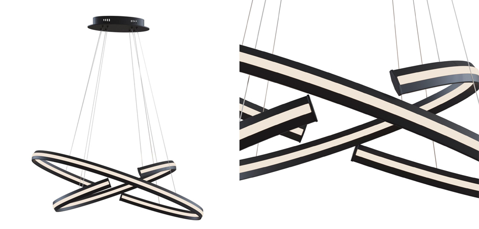 Люстра Half Ring Black & White Pendant S Люстра Half Ring Black & White Pendant S - Loft-Concept в Перми