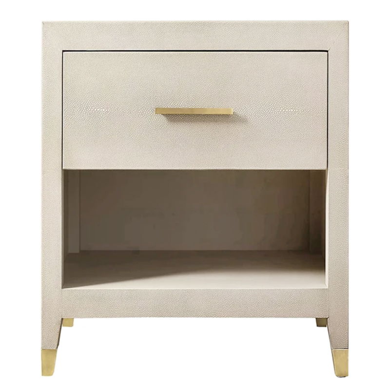 Charles Stingray Ivory Bedside table Тумбочка скат Золотой ivory ( слоновая кость ) в Перми | Loft Concept 