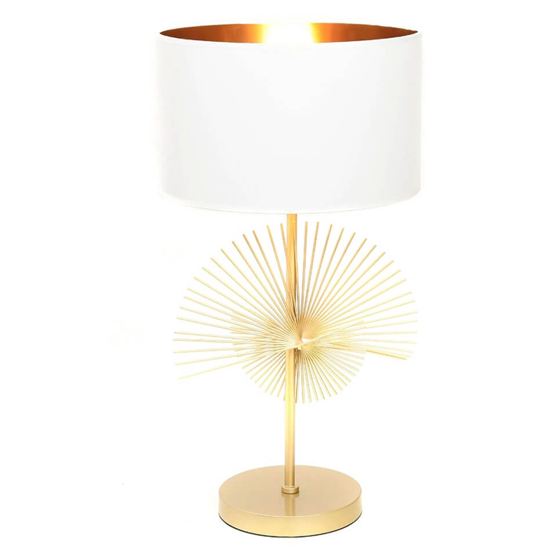 Настольная лампа Genoveva Table lamp white Белый Золотой в Перми | Loft Concept 