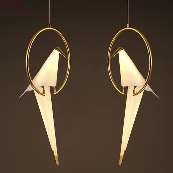 Подвесной светильник Origami Bird Pendant Бежево-серый в Перми | Loft Concept 