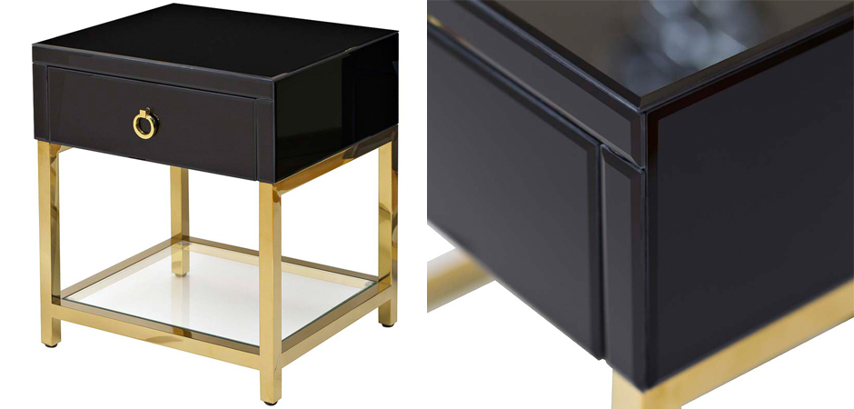 Тумба Black Gold Nightstand Тумба Black Gold Nightstand - Loft-Concept в Перми