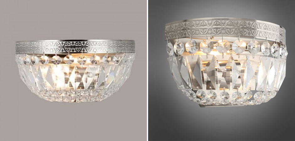 Бра Ancient Ocean Nickel Бра Ancient Ocean Nickel - Loft-Concept в Перми