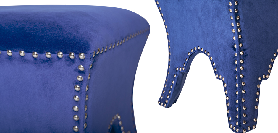 Пуф Pouf Blue Velor Пуф Pouf Blue Velor - Loft-Concept в Перми