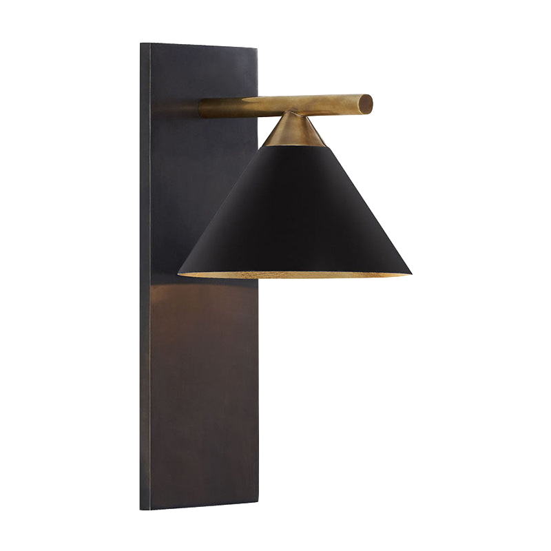 Бра CLEO SCONCE wall lamp Black Латунь Черный в Перми | Loft Concept 