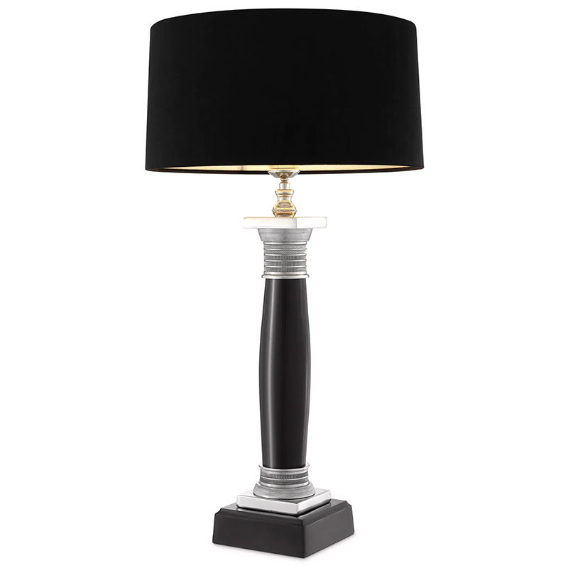 Настольная лампа Eichholtz Table Lamp Napoleon Black Черный Никель в Перми | Loft Concept 