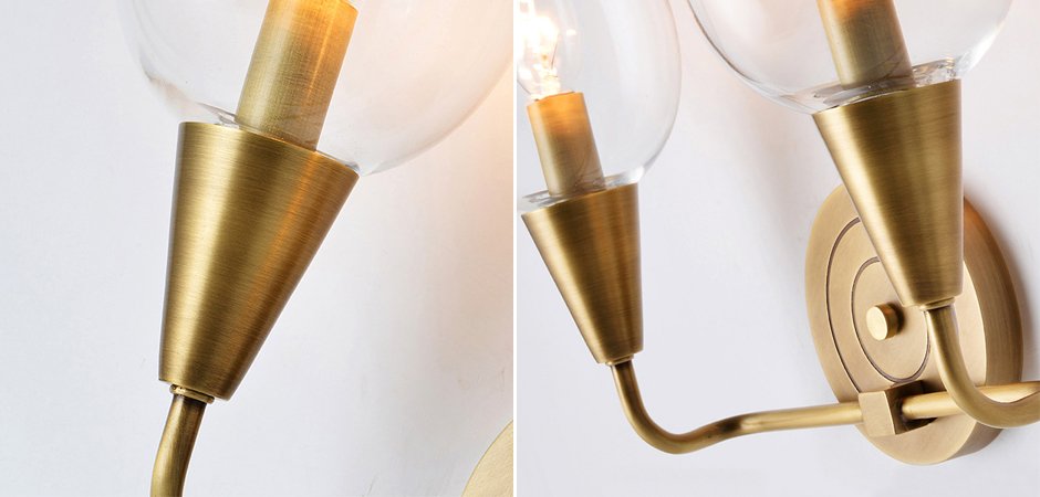 Бра VIOLA WALL Clear Lamp Double Бра VIOLA WALL Clear Lamp Double - Loft-Concept в Перми