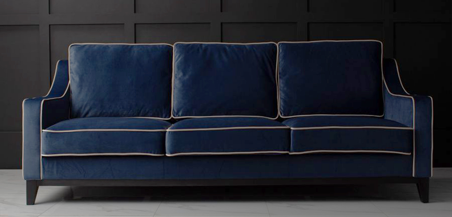 Диван Гринвич Greenwich sofa темно синего цвета - фото