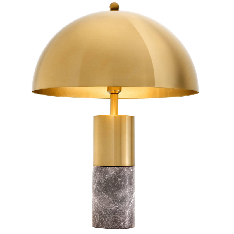 Настольная лампа Eichholtz Table Lamp Flair brass Латунь Серый в Перми | Loft Concept 