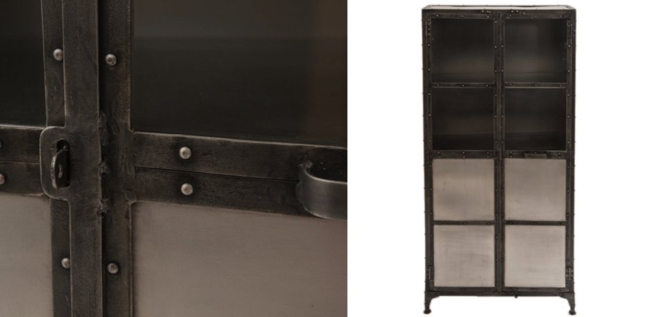 Буфет Industrial Steampunk Nickel Cabinet Буфет Industrial Steampunk Nickel Cabinet - Loft-Concept в Перми