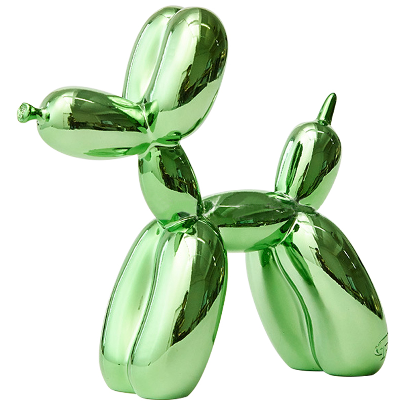 Статуэтка Jeff Koons Balloon Dog Chrome Green Зеленый в Перми | Loft Concept 