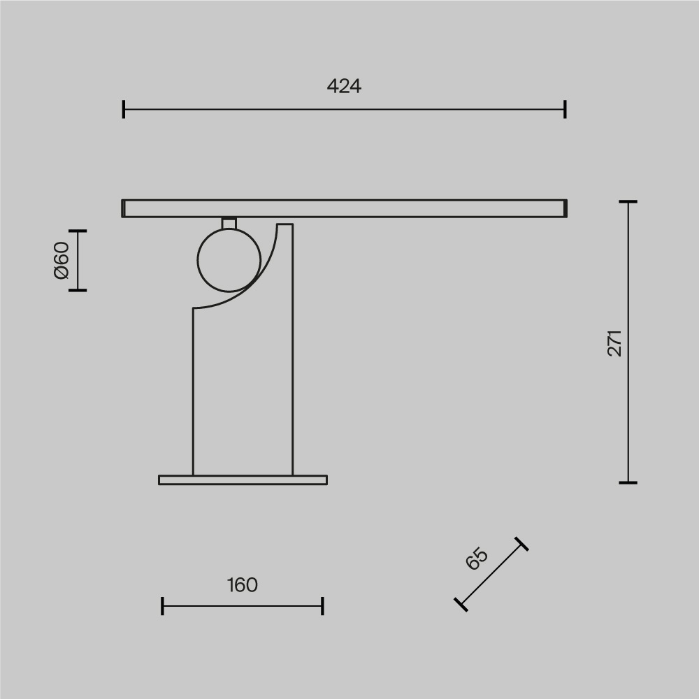 Настольный светильник Monumento 3000К 9Вт в Перми