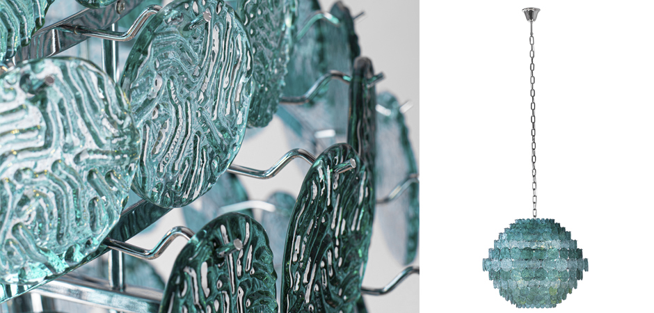 Люстра зеленое стекло Lighting Braithwell Chandelier Люстра зеленое стекло Lighting Braithwell Chandelier - Loft-Concept в Перми