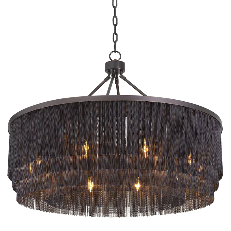 Люстра Eichholtz Chandelier Tissot L Темная бронза в Перми | Loft Concept 