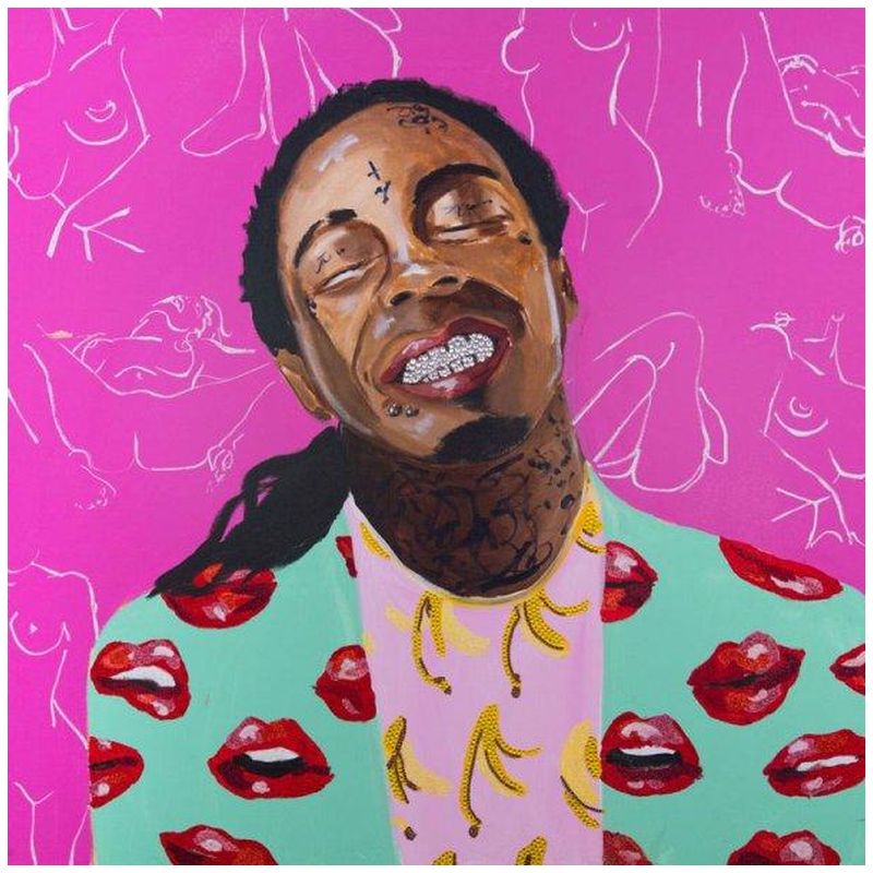 Картина Lil Wayne with Kama Sutra Wallpaper Мульти в Перми | Loft Concept 