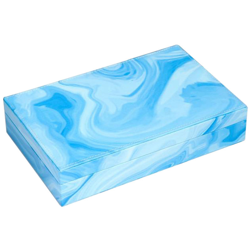 Шкатулка Marble Pattern Box blue Голубой в Перми | Loft Concept 