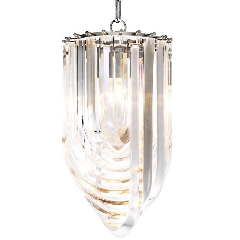Люстра Chandelier Murano Clear 25 Прозрачный (Transparent) Никель Люстра Chandelier Murano Clear 25 Прозрачный (Transparent) Никель в Перми | Loft Concept
