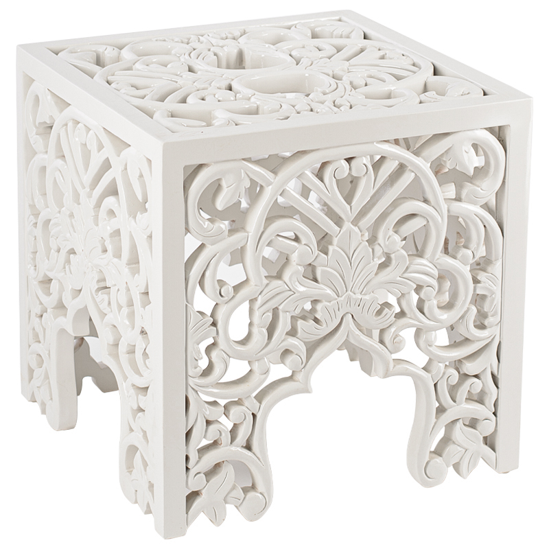 Приставной стол Side Table White lace Белый в Перми | Loft Concept 