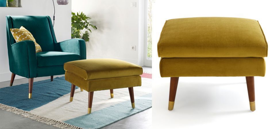 Пуф Classic Furniture горчичный Пуф Classic Furniture горчичный - Loft-Concept в Перми
