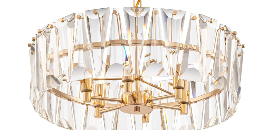 Люстра Ruby Crystal Chandelier Gold 53 - фото №1
