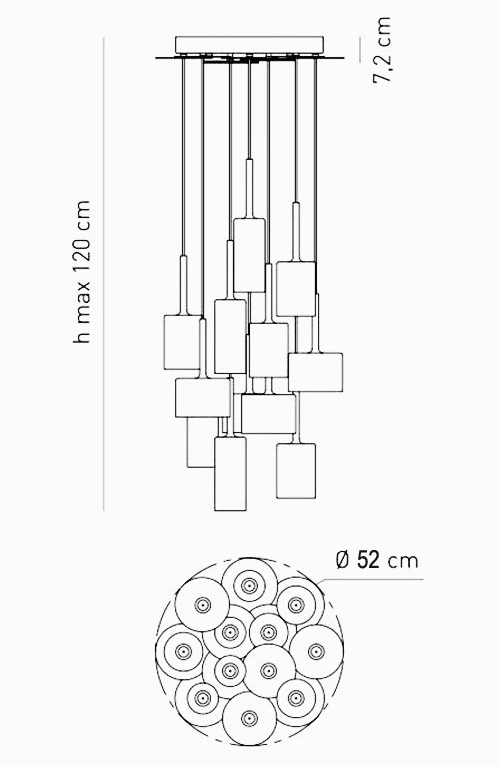 Люстра AXO Light Spillray Suspension Lamp в Перми