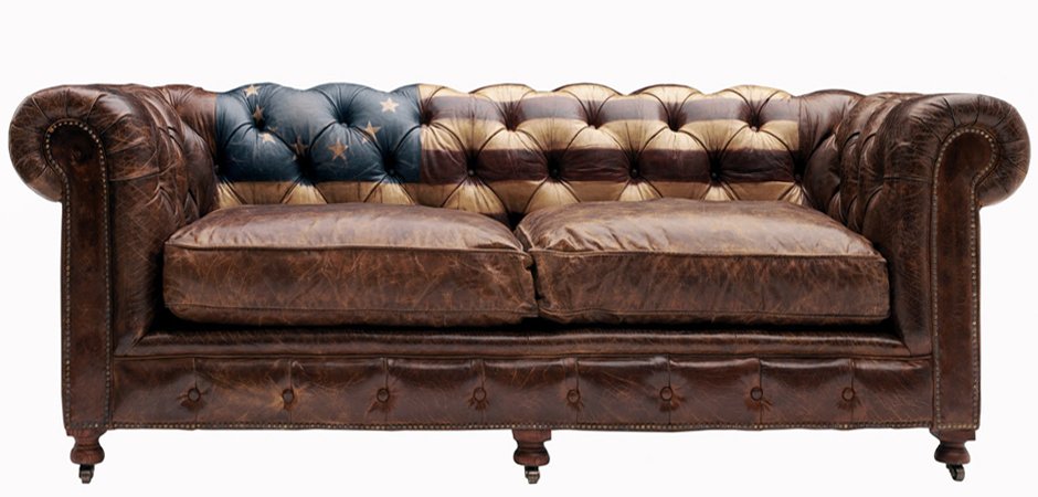 Диван Chesterfield Rebel Sofa Stars & Stripes Andrew Martin Диван Chesterfield Rebel Sofa Stars & Stripes Andrew Martin - Loft-Concept в Перми