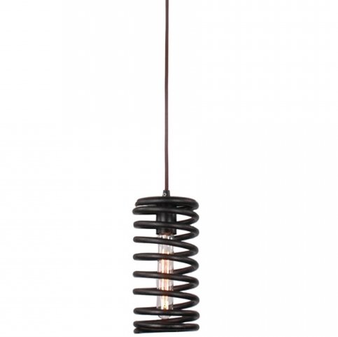 Подвесной светильник Loft Spring Pendant Vertical Черный в Перми | Loft Concept 