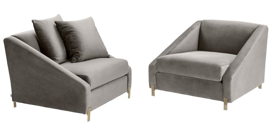 Кресло Eichholtz Chair Candice grey - фото №1