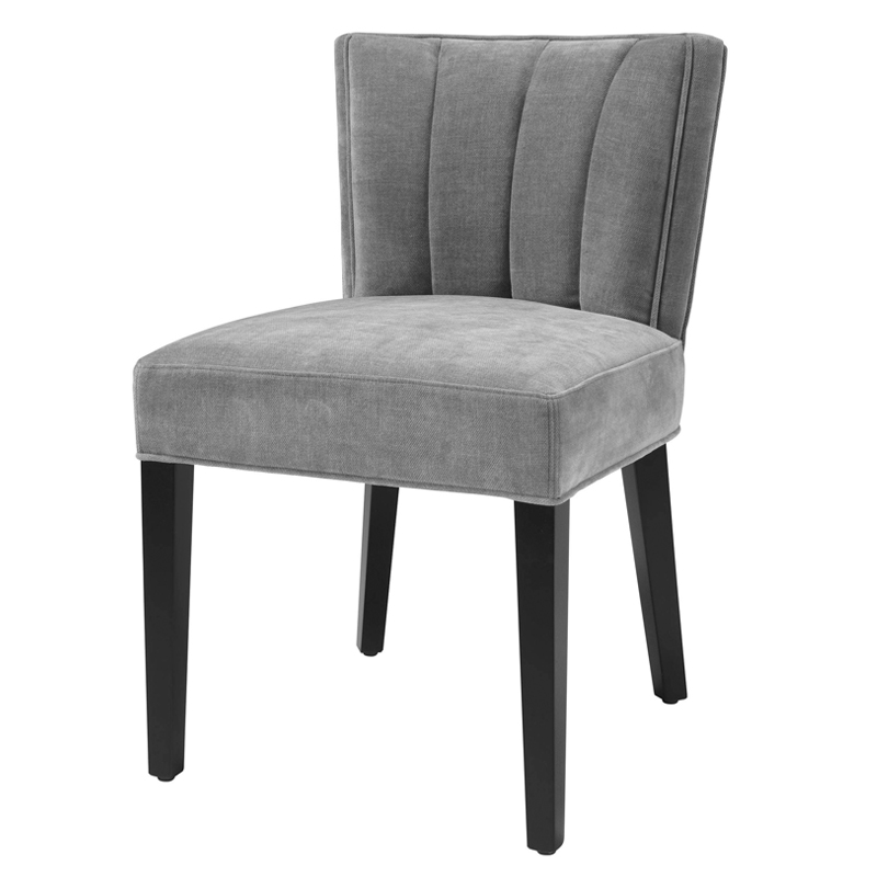 Стул Eichholtz Dining Chair Windhaven Grey Серый Черный в Перми | Loft Concept 