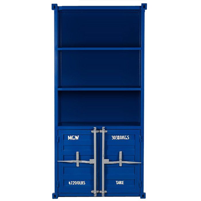 Книжный шкаф Sea Container Bookcase Blue Синий Бирюзовый Зеленый Желтый Оранжевый Красный Белый Серый Черный в Перми | Loft Concept 