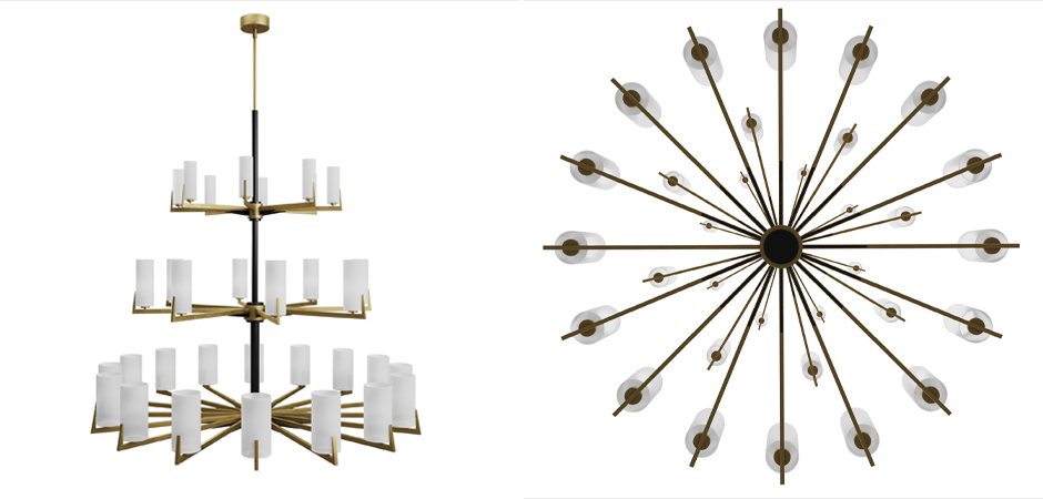 Большая люстра из латуни Brass Candle Большая люстра из латуни Brass Candle - Loft-Concept в Перми