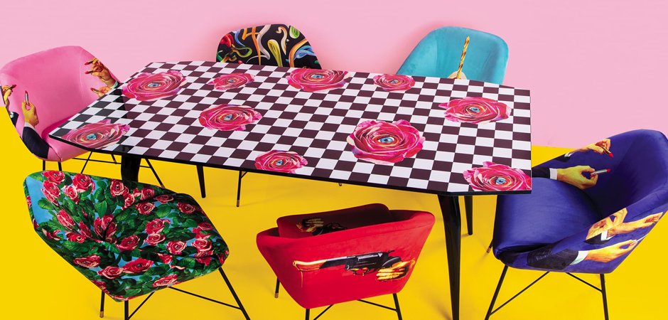 Обеденный стол Seletti Table Roses on check Обеденный стол Seletti Table Roses on check - Loft-Concept в Перми