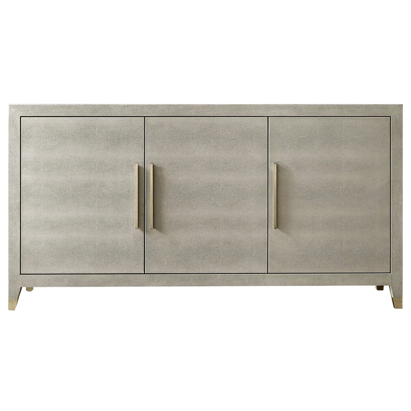 Комод серый скат Charles Stingray Texture chest of drawers Grey Золотой Серый в Перми | Loft Concept 