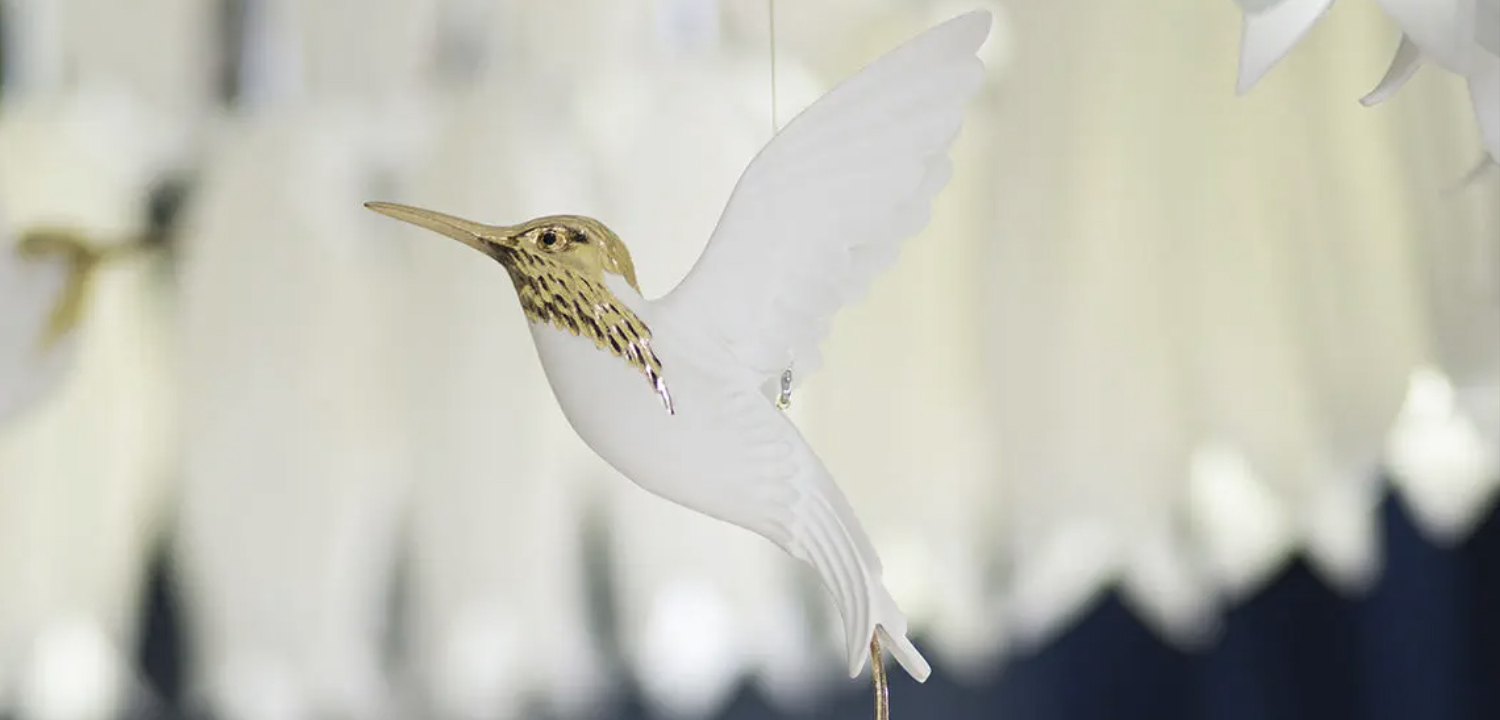 Люстра для Лестницы с птичками Колибри Sagarti Contemporary chandelier ALBA Flowers & Birds - фото №1